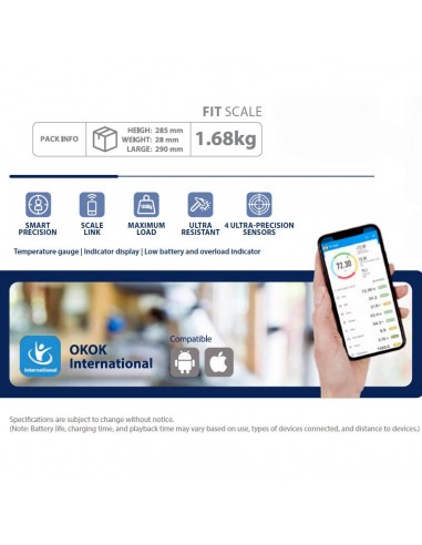 Balanza Digital Inteligente Blaupunkt Fit Scale con App | 101db.com.ar