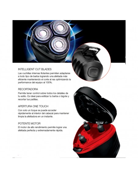 Afeitadora Telefunken TF-S500 | Corte Inteligente y Recortadora