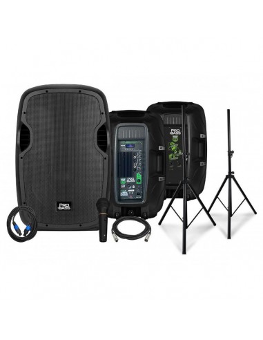Combo Bafles Probass Powerstage 215 Activo/Pasivo + Mic | 101dB