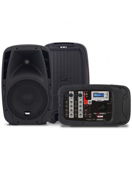 Sistema de Sonido Portátil Novik EVO 410 Handy II 1200W con Mixer Bluetooth