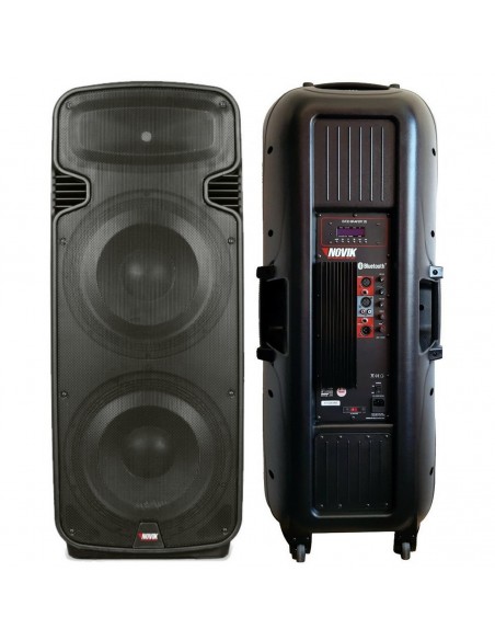 Bafle Potenciado NOVIK EVOD Bravery 215 Bluetooth 2 Woofer 15" 1800W