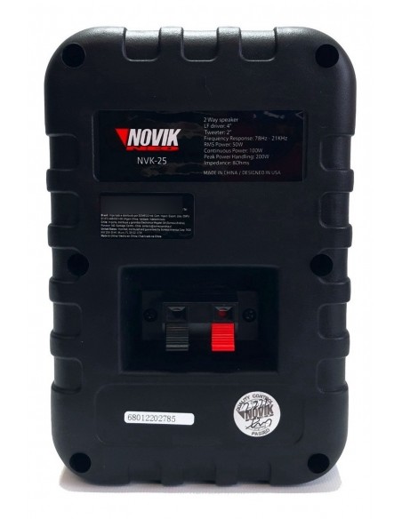 Set x2 Bafles Instalación Comercial NOVIK NVK-25 Pasivos 50W