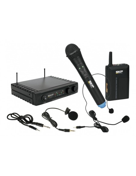 Sistema Micrófono Inalámbrico SKP UHF-282 Mano | 101dB