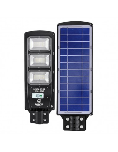 Foco Solar Luminaria con sensor soporte y control