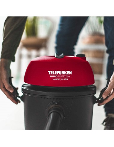 Aspiradora Telefunken Turbo Expert 250 | 25L | 1600W | Húmedo y Seco