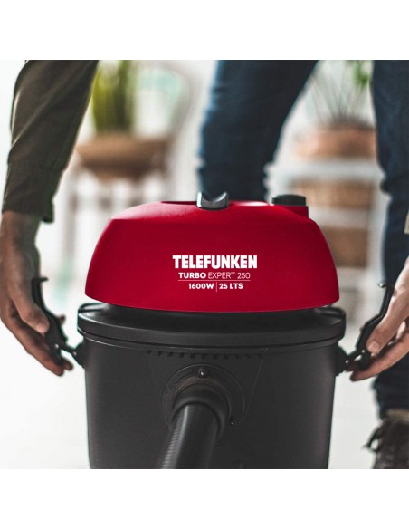 Aspiradora Telefunken Turbo Expert 250 | 25L | 1600W | Húmedo y Seco