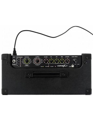 Amplificador de Guitarra y Bajo PEAVEY VYPYR X1 TtransTube Parlante 8" 12 Efectos 30W RMS