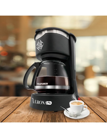 Cafetera Telefunken Verona Plus 1.2L | Filtro Permanente y Antigoteo