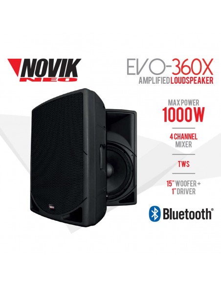 Bafle Novik EVO-360X Bluetooth TWS 250W RMS | 101dB