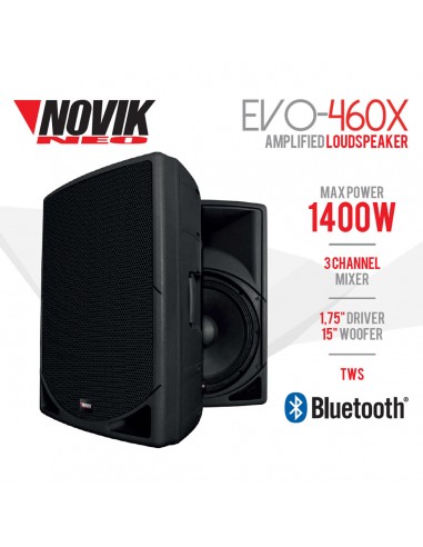 Bafle Novik EVO-460X Bluetooth TWS 350W RMS | 101dB