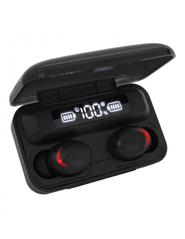 Auriculares Bluetooth Telefunken BTH-200B Batería 4hs TWS In Ear Charge Box