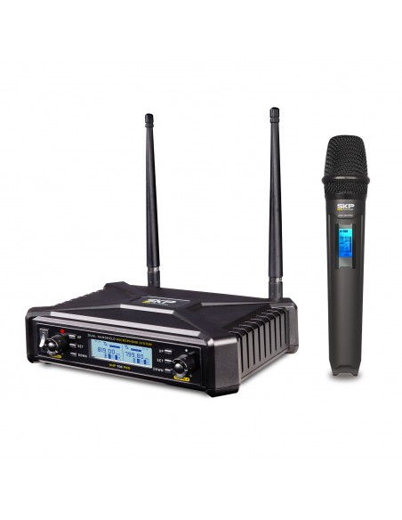 Set Micrófonos Inalámbricos SKP UHF-700 Pro 300 Canales | 101dB