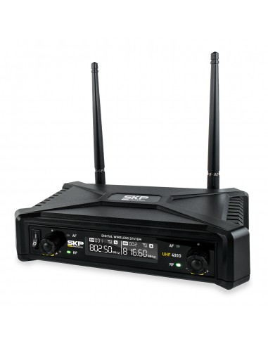 Set Micrófono Inalámbrico SKP UHF-400D de Mano