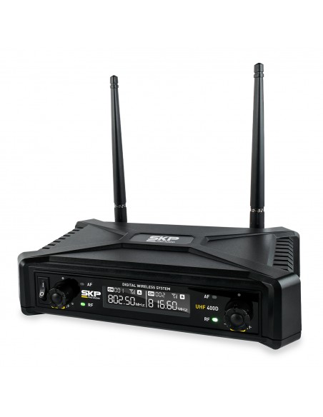 Set Micrófono Inalámbrico SKP UHF-400D de Mano