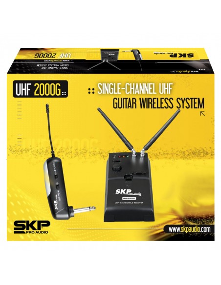 Sistema inalámbrico para guitarra SKP UHF-2000G | Sonido libre y sin cables