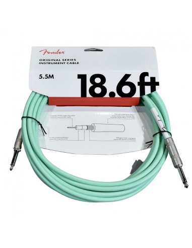 Cable Instrumento FENDER Original Series 18.6ft Surf Green 5.5mts