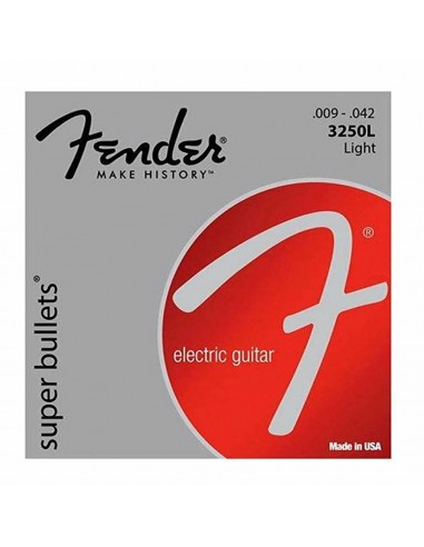 Cuerdas Encordado Guitarra FENDER 3250L 9-42 Super Bullet