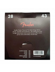 Cuerdas Fender 100 Clear/Silver Guitarra Clásica | 101dB 2