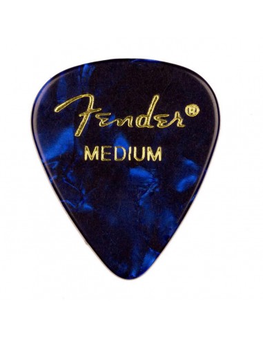 Púas Guitarra Bajo FENDER 351 Shape Premium Celluloid Picks BLUE MOTO MEDIUM - Pack x144u