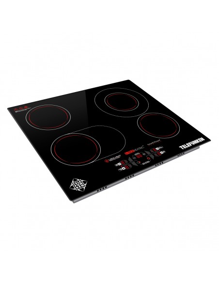 Anafe Eléctrico Empotrable Telefunken | 4 Hornallas | Vitrocerámico