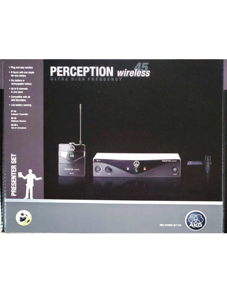 AKG Perception Wireless 45 Presenter Set Band-A | 101db