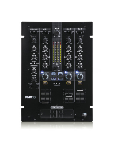 Mezcladora DJ Digital Reloop RMX-33i de 3+1 Canales Mixer Dj con Efectos