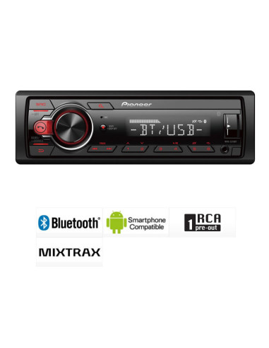 Reproductor Medios Digitales Stereo Pioneer MVH-S215BT Bluetooth Audio Car USB MP3
