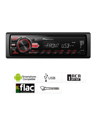 Reproductor Medios Digitales Stereo Pioneer MVH-85UB Audio Car USB MP3