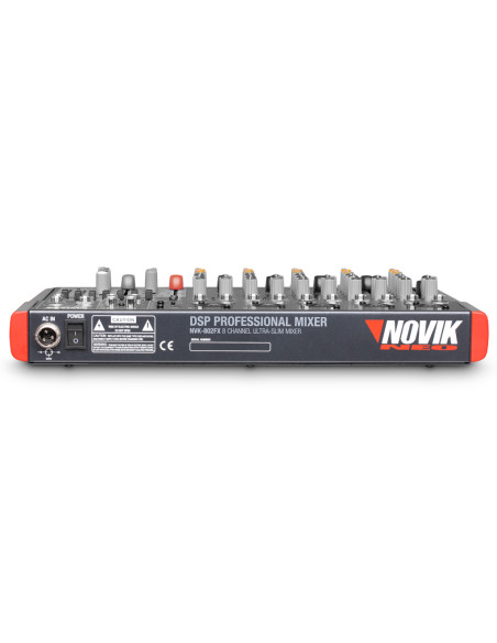 Mixer Novik NVK 802FX 8 Canales con FX y USB | 101dB
