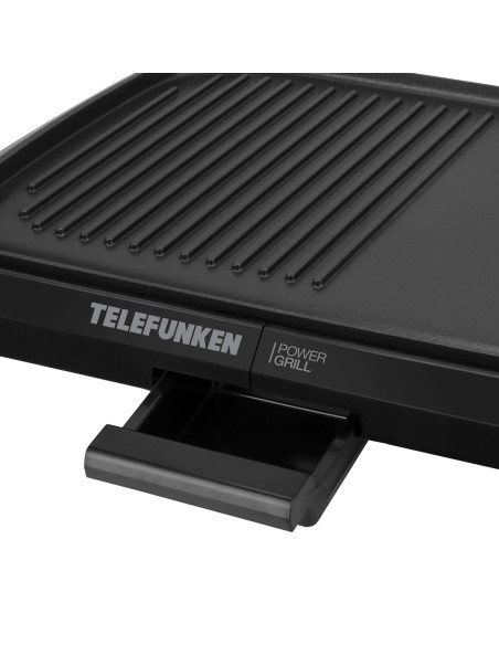 Parrilla Eléctrica Telefunken 1600W | Grill 1600W | Cocción Saludable y Rápida