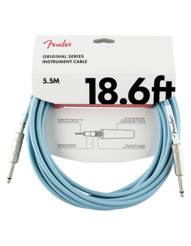 Cable Instrumento FENDER Original Series 18.6ft Azul Daphne 5.5mts