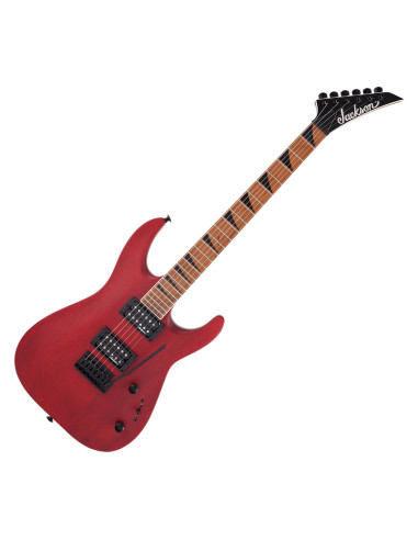 Guitarra Eléctrica JACKSON JS Series Dinky Arch Top JS24 DKAM Rojo Satinado Diapasón Arce Caramelizado Cuerpo de Caoba