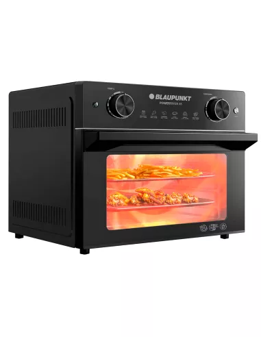 Freidora de Aire Sin Aceite Horno BLAUPUNKT Power Fryer 35 Puerta Doble Vidrio 6 Funciones 4 Bandejas 35Lts