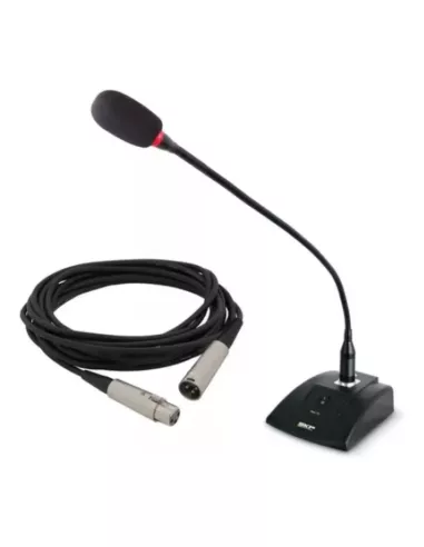 Micrófono de Mesa Cuello de Ganso SKP Pro 7K Parliament de Condensador Cardiode Cable 5mts XLR con Estuche