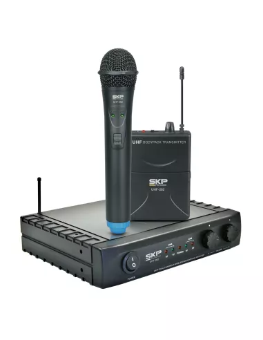 Sistema Micrófono Inalámbrico SKP UHF-282 Mano | 101dB