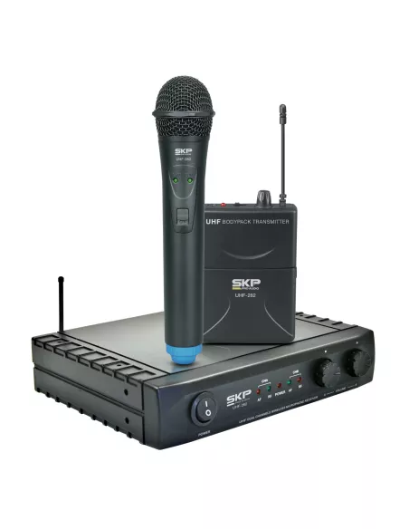 Sistema Micrófono Inalámbrico SKP UHF-282 Mano | 101dB