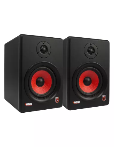 Set x2 Bafles Activos Monitores Estudio NOVIK Concert 5 MKII 2 Vías Woofer 5" 90W RMS