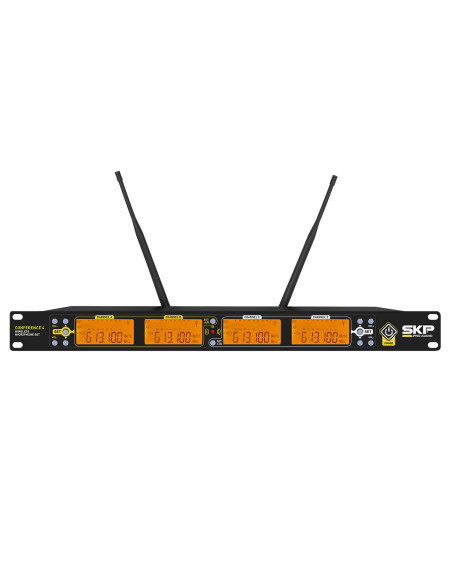 SKP Conference 4 – Sistema Inalámbrico UHF 4 Micrófonos Profesional | 101dB