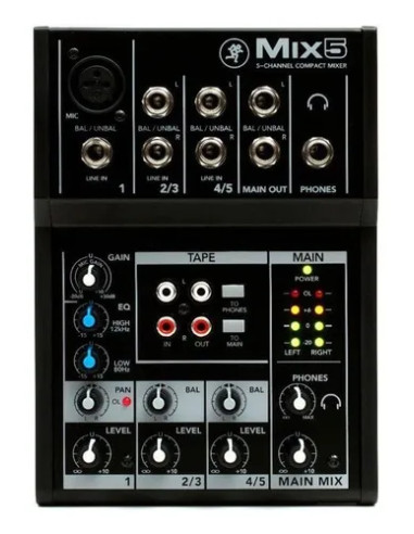 Consola Mackie Mix5 5 Canales