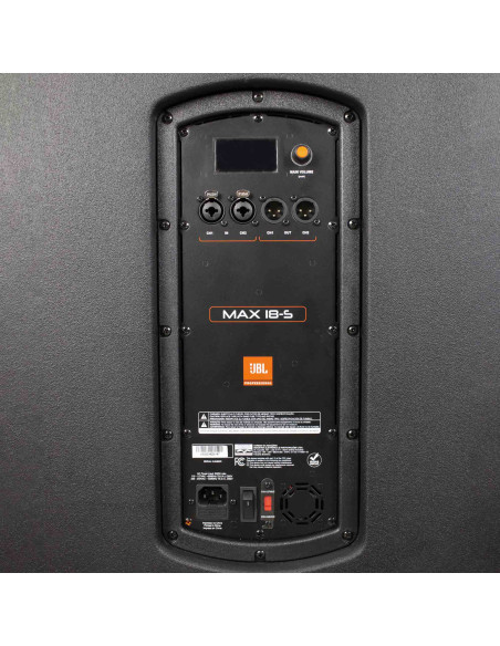 JBL MAX 18-S Subwoofer Activo 18” | Potencia y Precisión en Graves