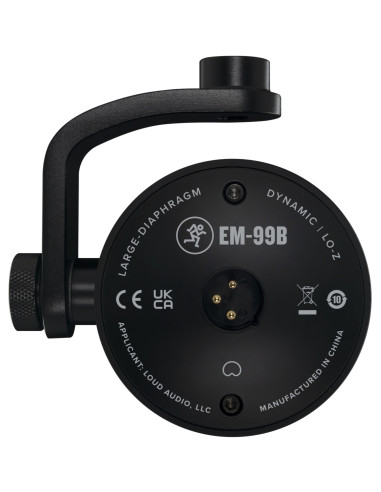 Mackie EM-99B | Micrófono Dinámico para Retransmisiones | 101DB