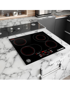 Anafe Eléctrico Empotrable Telefunken | 4 Hornallas | Vitrocerámico 2