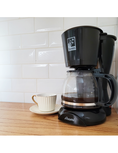 Cafetera Eléctrica Aromi 1.2L | Filtro Permanente y Antigoteo