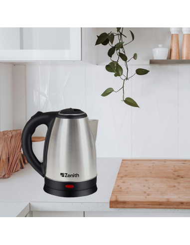 Pava Eléctrica Zenith Tibet 1.5L 1500W | Acero Inoxidable y Apagado Automático | 101db