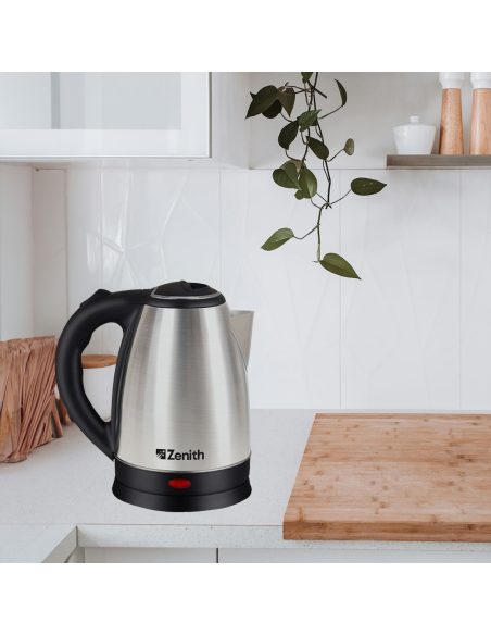 Pava Eléctrica Zenith Tibet 1.5L 1500W | Acero Inoxidable y Apagado Automático | 101db