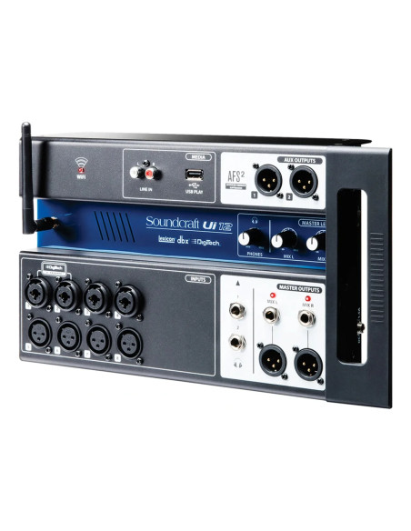 Soundcraft Ui12 – Mezclador Digital 12 Canales con Wi-Fi y Control Remoto | 101dB