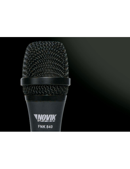 Micrófono Dinámico Novik FNK-840 | Profesional, Supercardioide, XLR