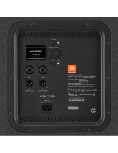 Subwoofer JBL EON 718S 18" 750W RMS | 101dB