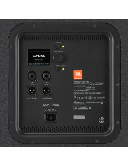 Subwoofer JBL EON 718S 18" 750W RMS | 101dB