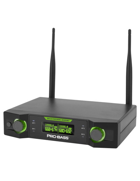 Micrófonos Inalámbricos Probass UF-224 UHF 24 Canales | 101dB